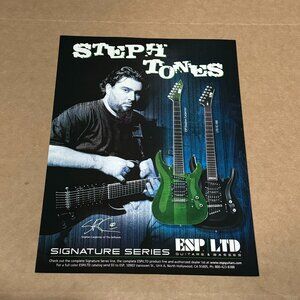 Stephen Carpenter of The Deftones - ESP Guitars - 2001 Print Advertisement